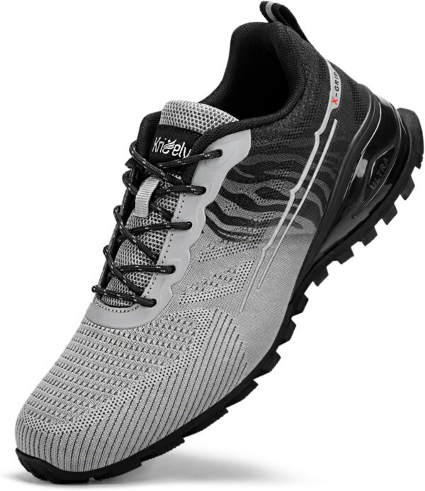 Kricely Traillaufschuhe Herren atmungsaktiv rutschfest-0