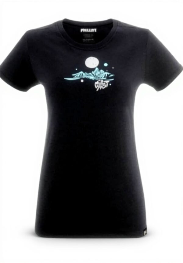Millet Damen T-Shirt Bio-Baumwolle lockere Passform Schwarz