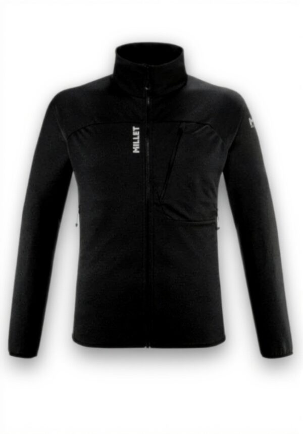 Millet Fleecejacke Herren leicht atmungsaktiv Schwarz