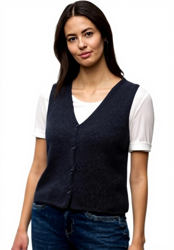 Strickweste Street One Damen Shadowed Navy Strickjacke