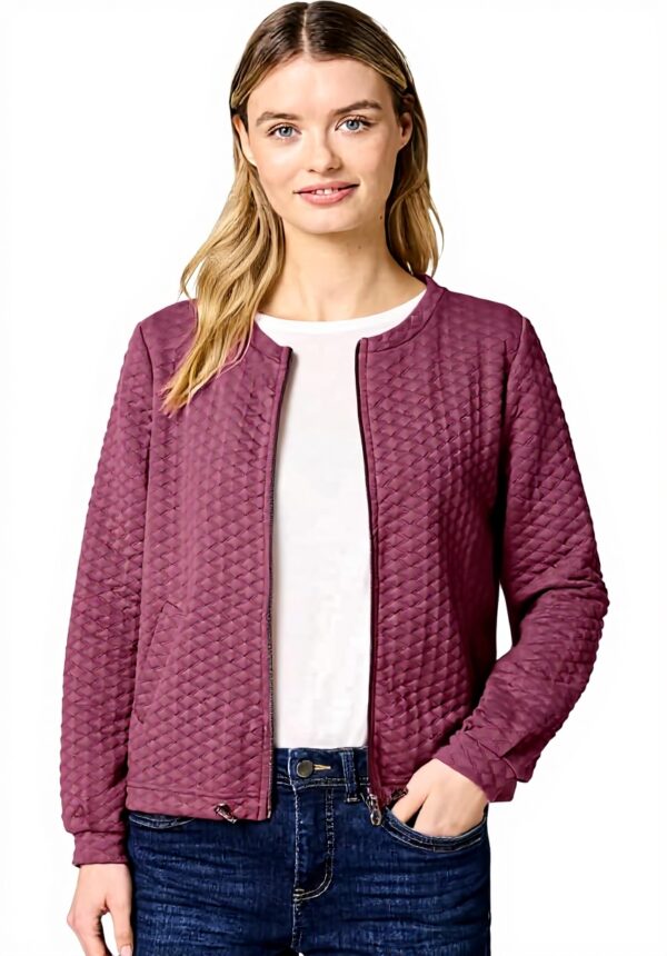 Street One Strickjacke Damen Zipper Casual Rundhals