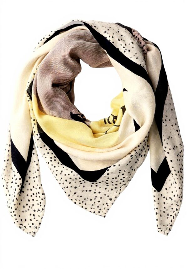 Street One Damen Tuch Gemustert Viskosemix Light Terra Mocha