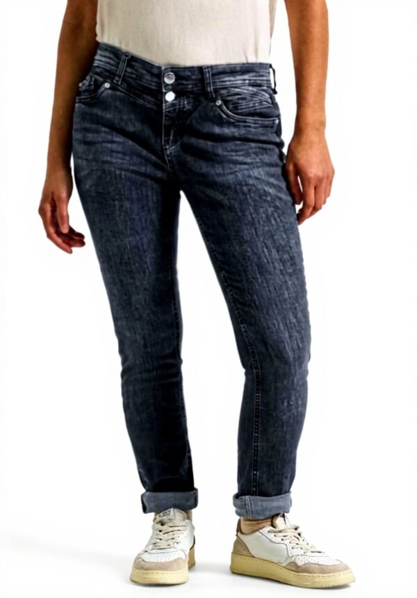 Street One Damen Jeans Casual Fit Dark Steel Grey