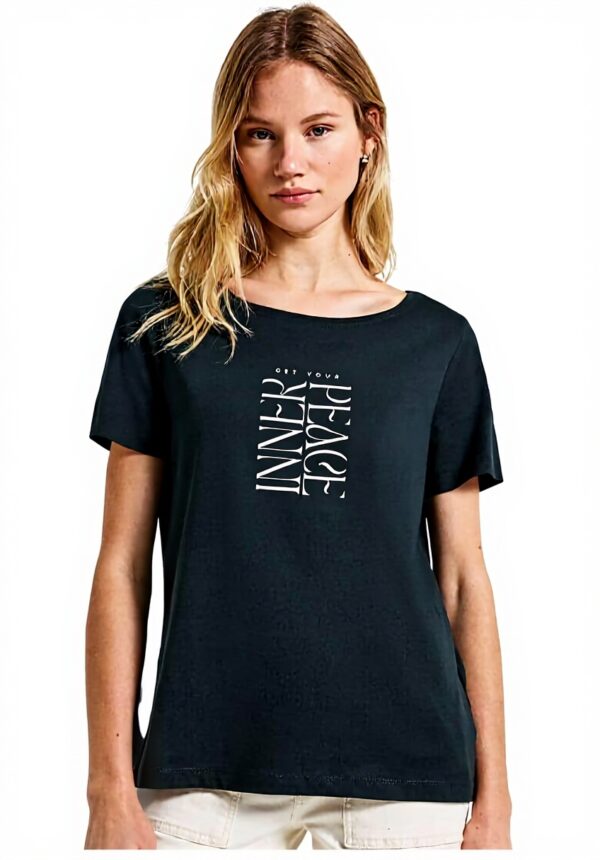 Street One Damen T-Shirt Wording Print Baumwollmix