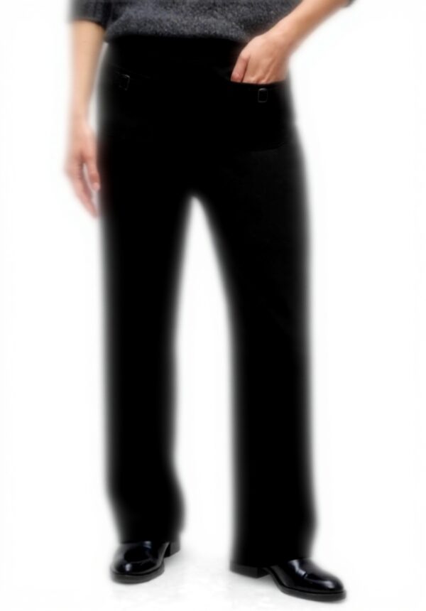 Street One Damen Hose Schnallendetail Schwarz Casual Fit