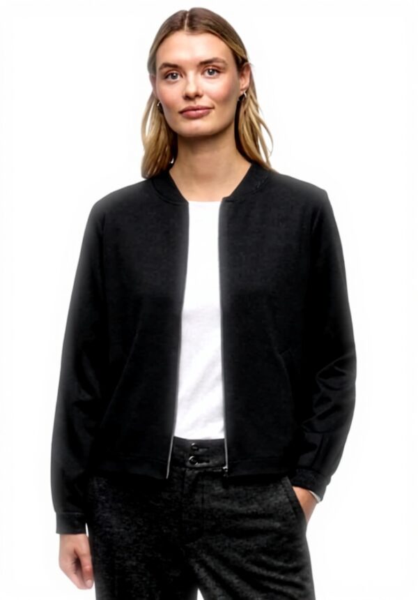 Street One Damen Strickjacke Glitzer Blouson Jersey