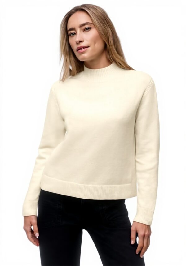 Street One Damen Pullover kuschelig Strick Turtleneck