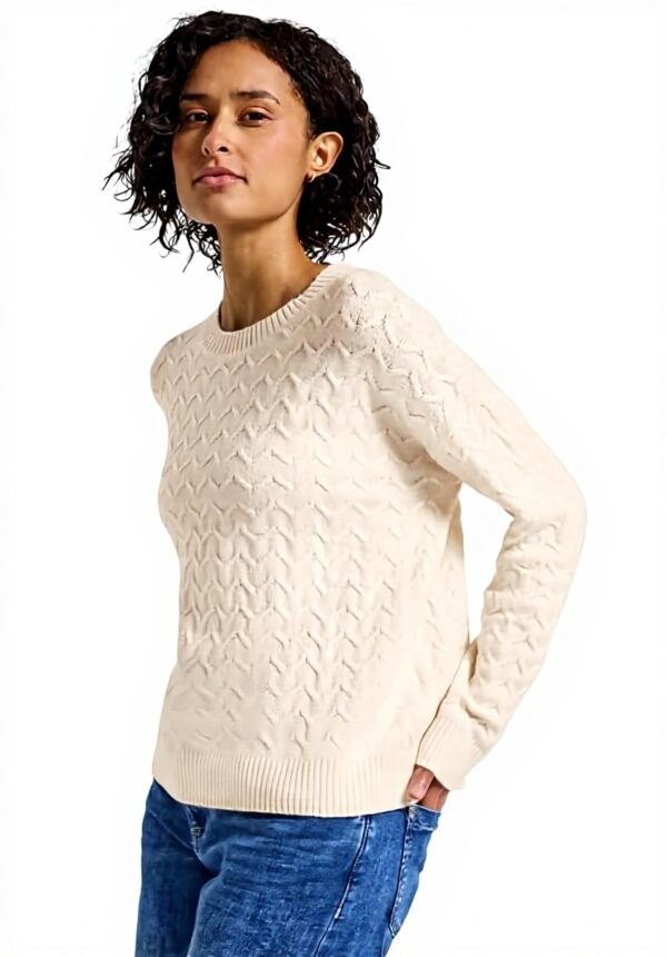 Street One Damen Pullover Kuschelig Struktur Strick