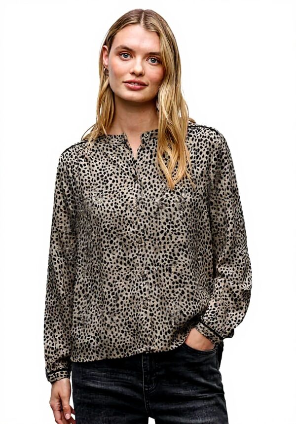 Street One Damen Leo Bluse Tapedetails Sanded Beige