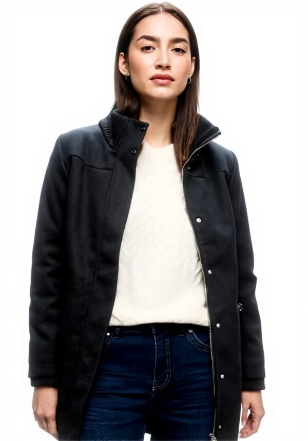 Street One Damenmantel Strickdetails Wolloptik Mäntel