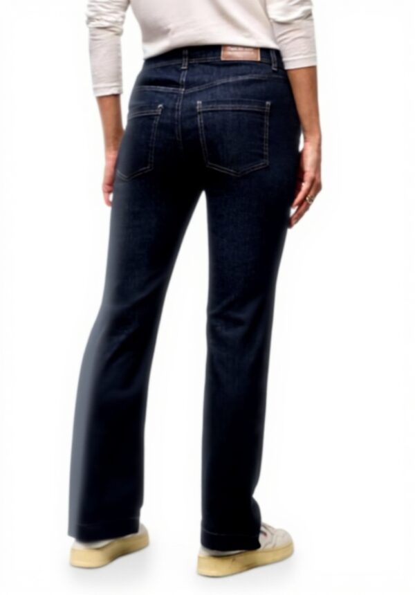 Street One Damen Jeans Bootcut Rinsed Dark Blue