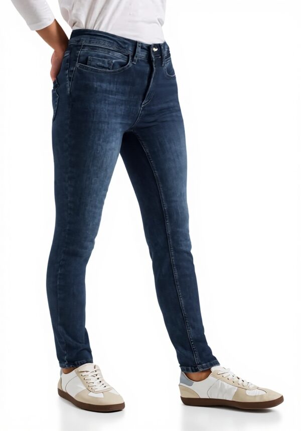 Street One Damen Slim Fit Jeans Dark Blue Random