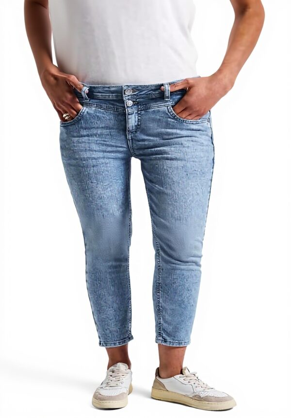 Street One Damen Slim Fit Jeans Light Blue Wash A379416