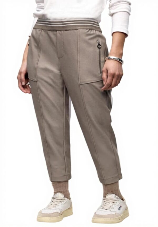 Street One Damen Slim Leg Hose Twill Material