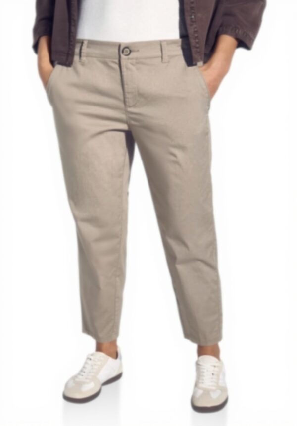 Street One Damen Chino Hose Casual Fit Twill