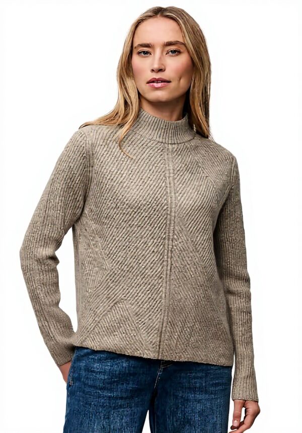 Street One Damen Pullover weich kuschelig Strukturmuster