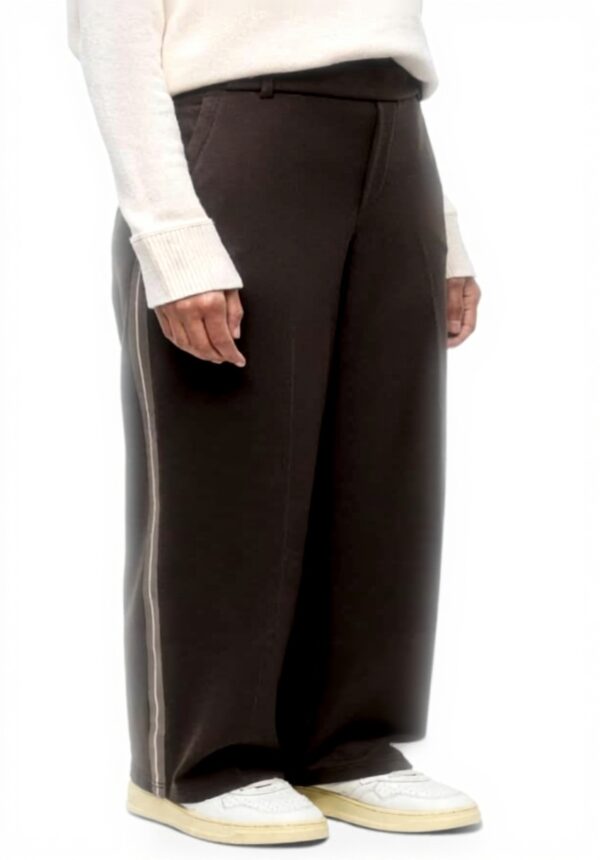 Street One Damen Hose Straight Leg High Waist Deep Roast