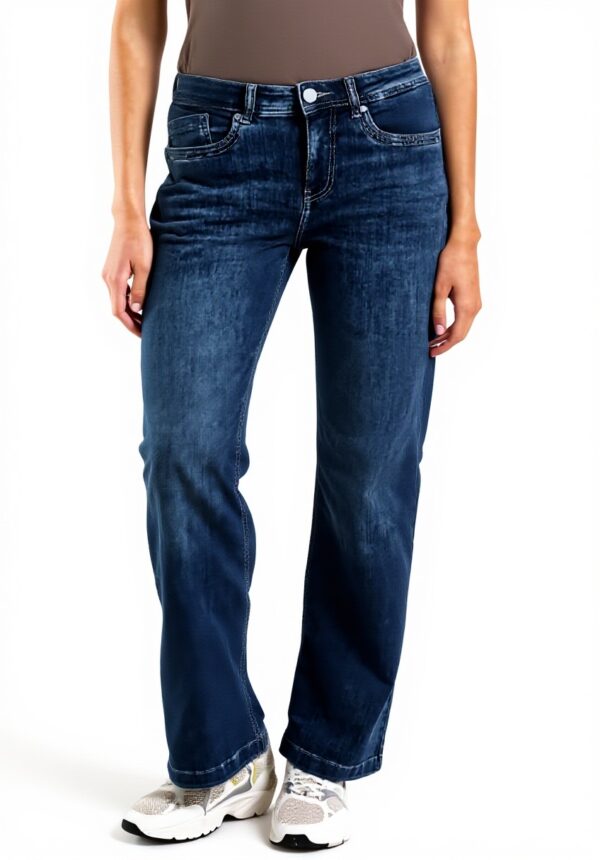 Street One Damen Wide Leg Jeans Loose Fit High Waist