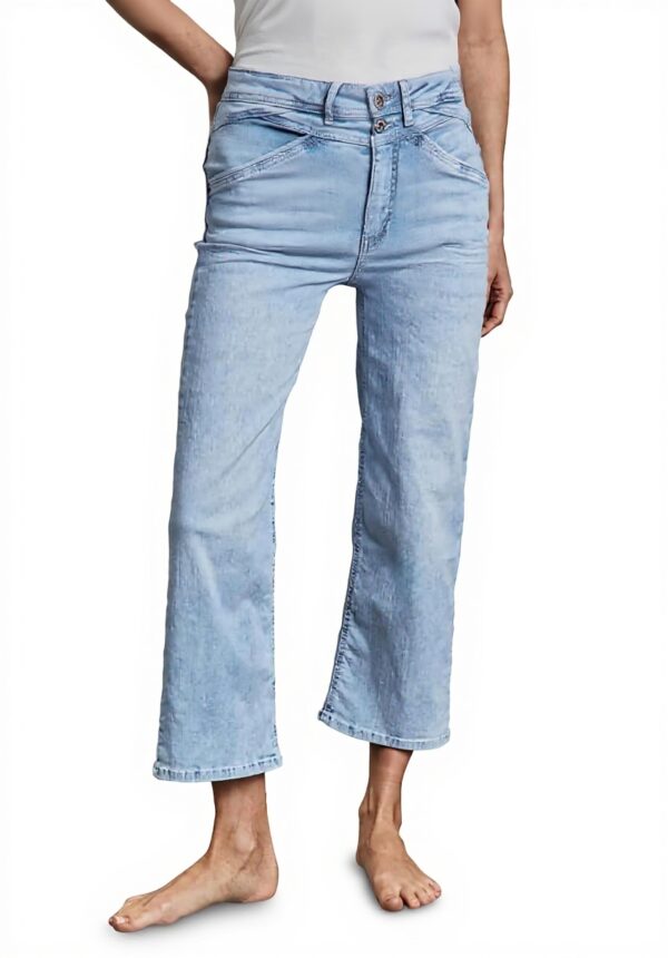 Street One Damen Wide Leg Jeans Loose Fit High Waist