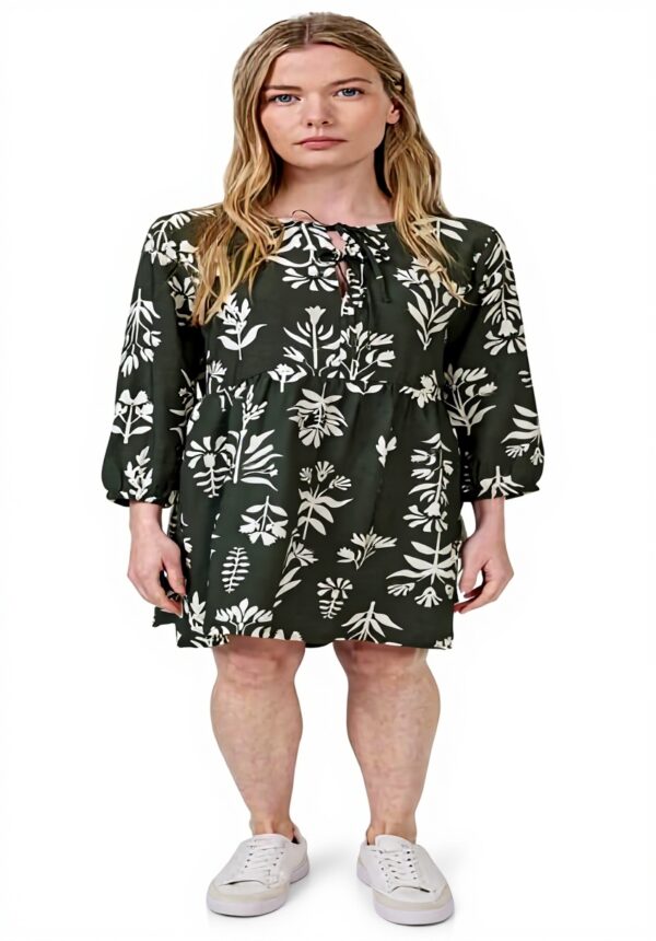 Street One Studio Damen Print-Kleid Schleifen Viskose