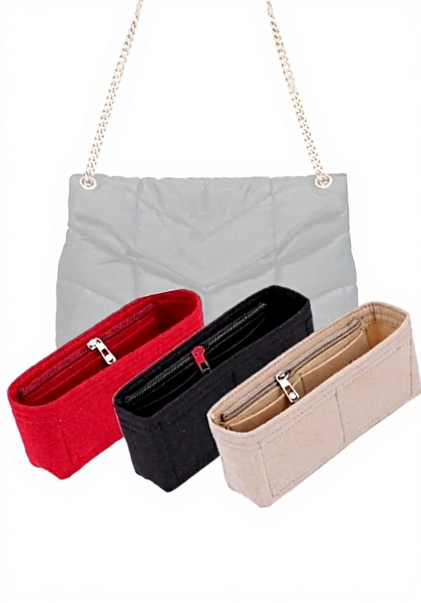 Taschenorganizer YSL LouLou Puffer kleine Umhängetasche Filz