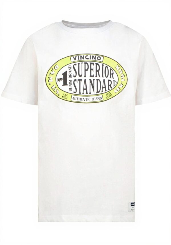 Vingino Jungen T-Shirt Hoapy Grösse 12 Farbe Weiss