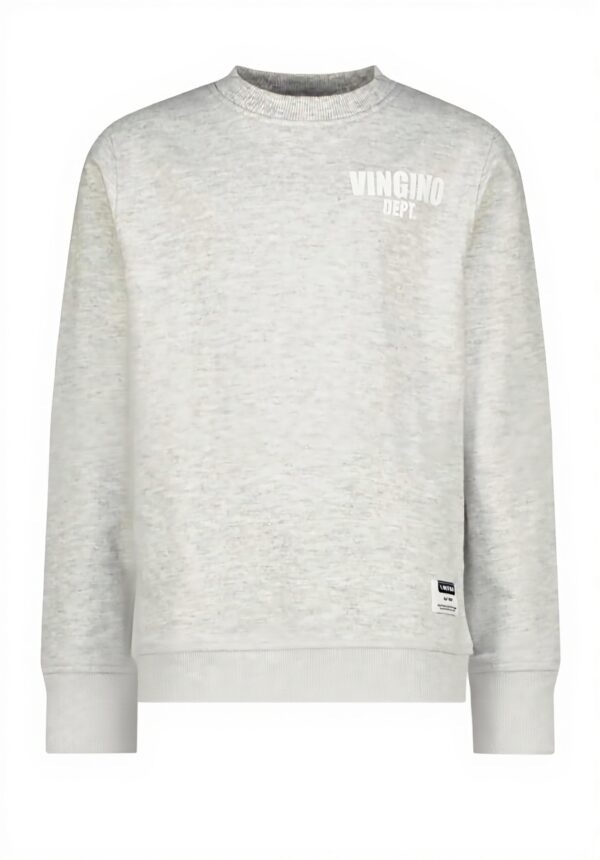 Vingino Jungen Hooded Sweatshirt Basic-Crew Fearless Grey