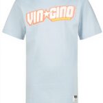 Vingino Jungen Basic Logo T-Shirt Faded Blue 6 Jahre