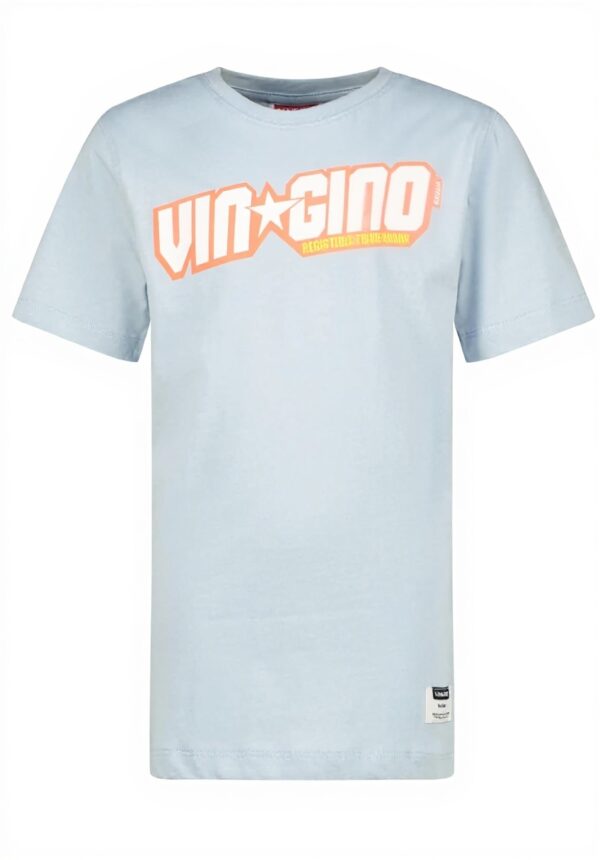 Vingino Jungen Basic Logo T-Shirt Faded Blue 6 Jahre