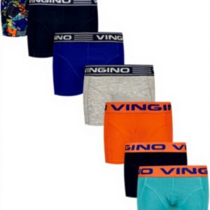 Vingino Jungen Boxer Shorts 7er Pack Blau Baumwolle