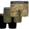 Vingino Jungen Boxer Shorts Grün Baumwolle 3er Pack