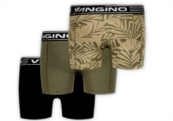 Vingino Jungen Boxer Shorts Grün Baumwolle 3er Pack