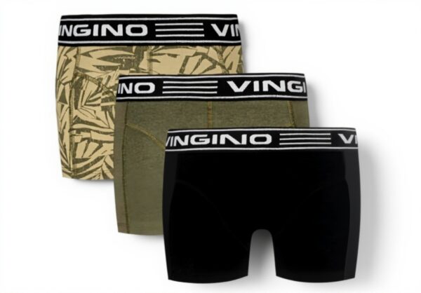 Vingino Jungen Boxer Shorts Grün Baumwolle 3er Pack