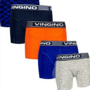 Vingino Jungen Boxer Shorts Baumwolle 5er Pack Blau
