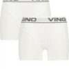 Vingino Jungen Boxer 2er Pack Real White Unterwäsche