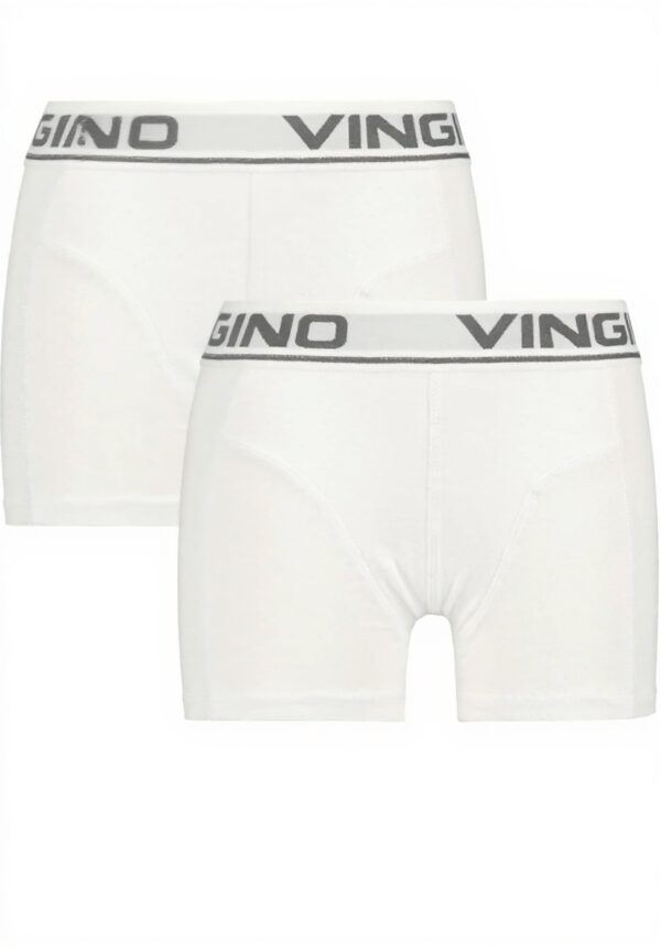 Vingino Jungen Boxer 2er Pack Real White Unterwäsche