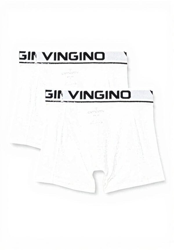 Vingino Jungen Boxer 2er Pack Real White Unterwäsche