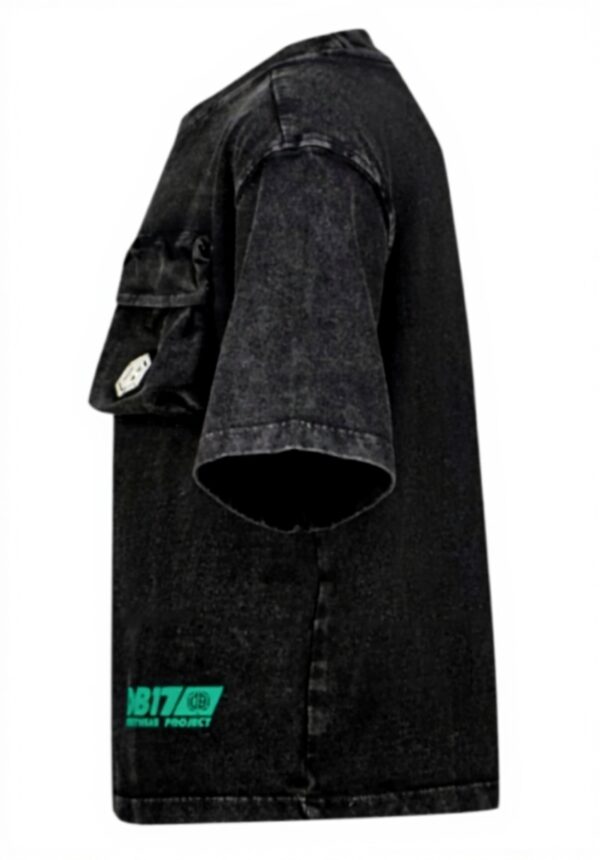 Vingino Jungen T-Shirt Hacid Deep Black Baumwolle