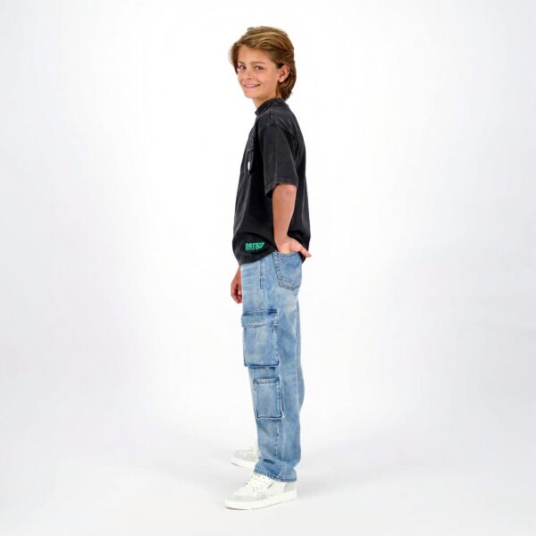 Vingino Jungen T-Shirt Hacid Deep Black Baumwolle