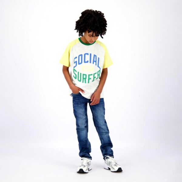 Vingino Jungen T-Shirt Hurf Fearless Grey Melee