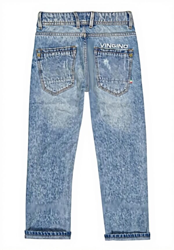 Vingino Jungen Jeans Baggio Washed Black Regular Fit