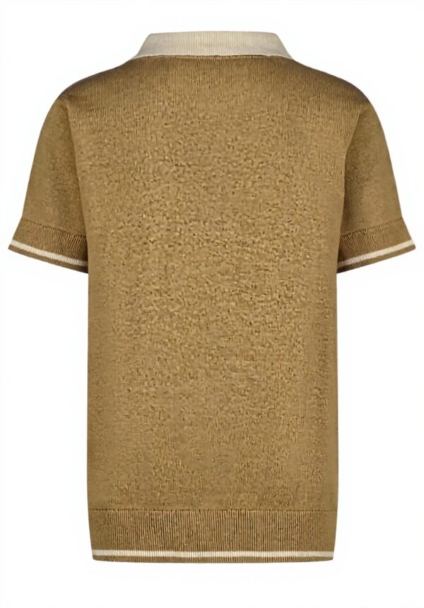 Vingino Jungen Kayson Polo Sweater Beige Kapuzenpullover