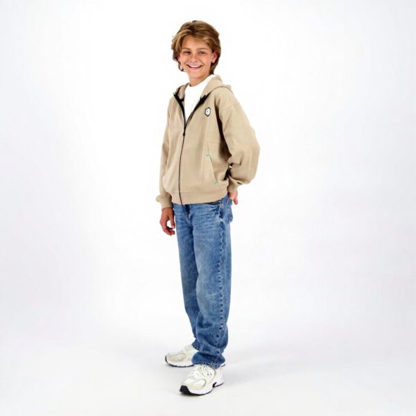 Vingino Jungen Otam Hooded Sweatshirt Kapuze Fear Sand