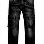 Vingino Jungen Cargo Jeans Paolo Schwarz Blau