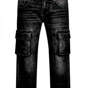 Vingino Jungen Cargo Jeans Paolo Schwarz Blau