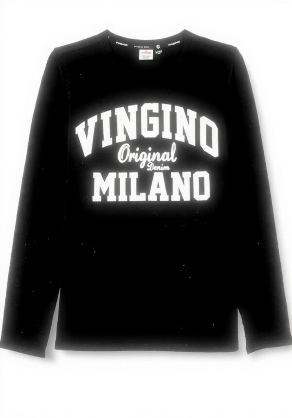 Vingino Jungen T-Shirt Classic Logo Deep Black Tops