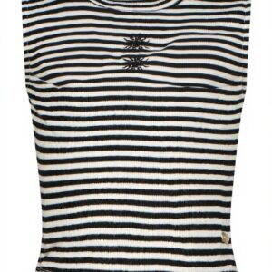 Vingino Mädchen Crop Top Rippenstrick Streifen T-Shirt