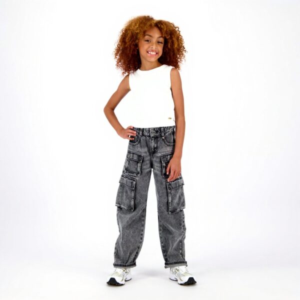 Vingino Mädchen Crop Top Rib T-Shirt Basic Mode