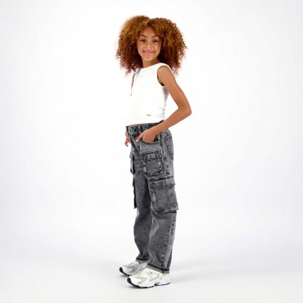 Vingino Mädchen Crop Top Rib T-Shirt Basic Mode