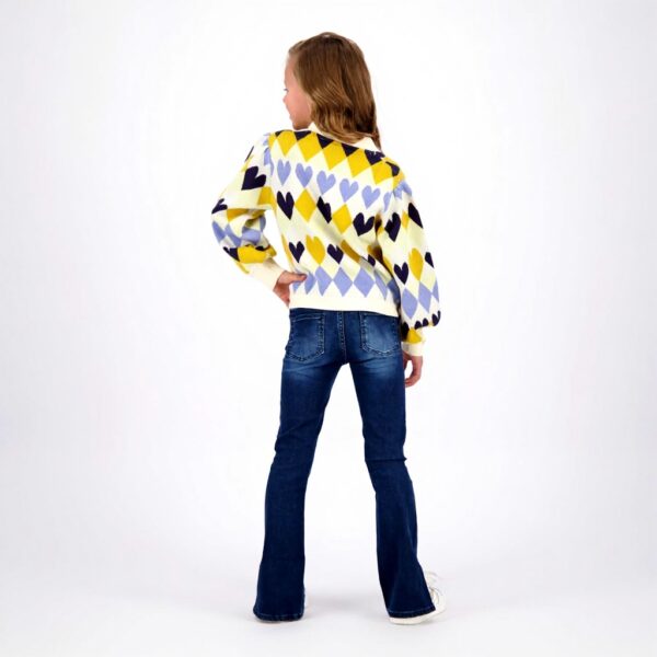 Vingino Mädchen Britte Split Jeans Dark Vintage